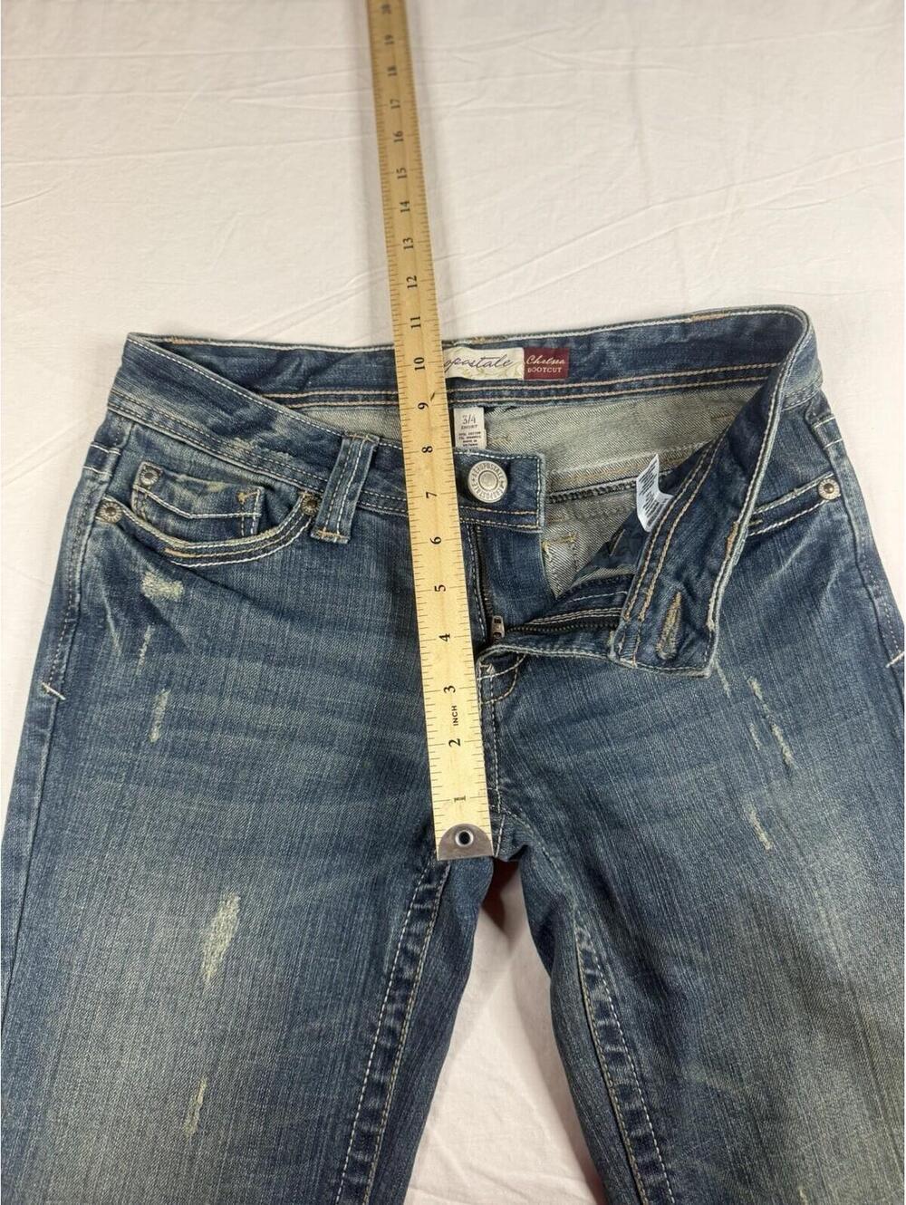 👖✨ Y2K Aeropostale Chelsea Bootcut Jeans 3/4 Short ✨👖 - Picture 14 of 16